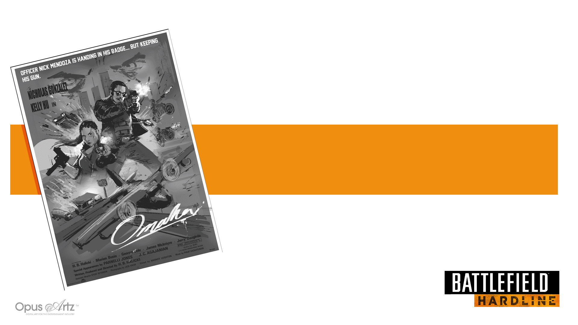 Development of a 80s style poster for Battlefield Hardline
