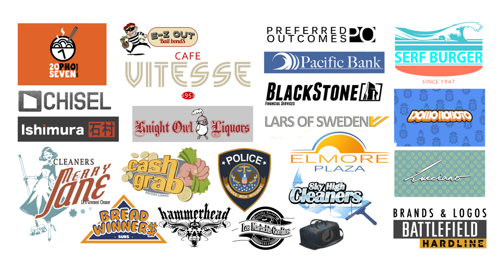 BattleField Hardline Logos & Branding designed by Opus Artz