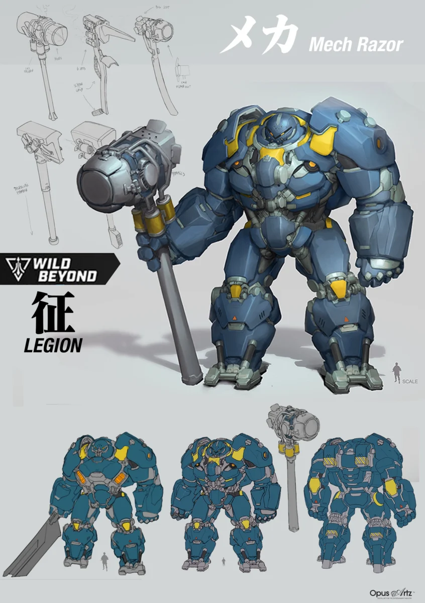 Wild Beyond MechRazor design